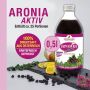 Aronia 36 Kräutersaft Aktiv im 2 er Sert + GRATIS Bio Aronia Trockenbeeren im Glas Ersparnis € 6,47 MHD 17.05.2024
